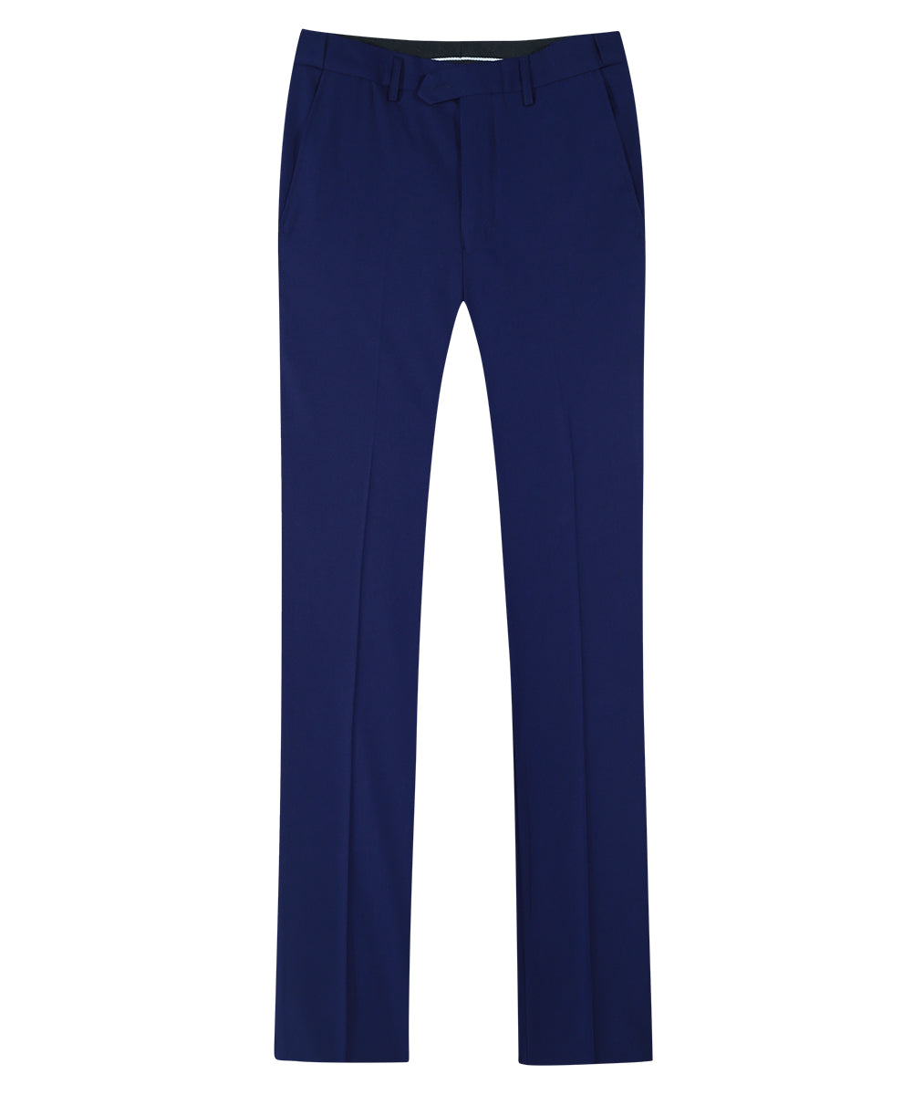 YFFUSHI Men's Slim Fit 3 Piece Suit One Button Suits Blazer Tux Vest & Trousers Riviera Blue