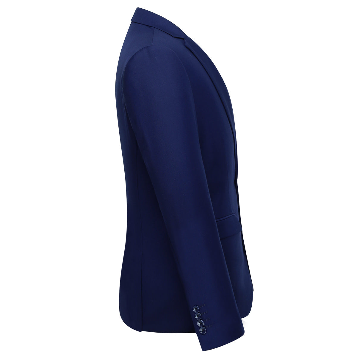 YFFUSHI Men's Slim Fit 3 Piece Suit One Button Suits Blazer Tux Vest & Trousers Riviera Blue