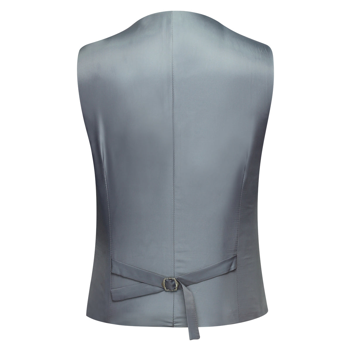 YFFUSHI Men's Slim Fit 3 Piece Suit One Button Suits Blazer Tux Vest & Trousers Birch Silver