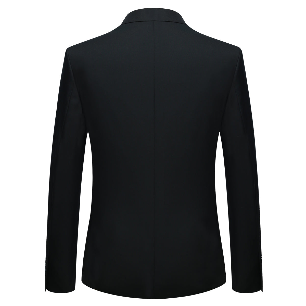 YFFUSHI Men's Slim Fit 3 Piece Suit One Button Suits Blazer Tux Vest & Trousers Black