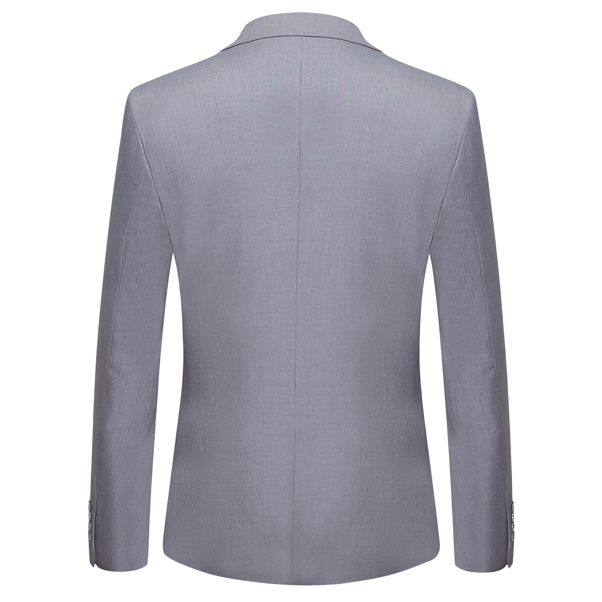 YFFUSHI Men's Slim Fit 3 Piece Suit One Button Suits Blazer Tux Vest & Trousers Birch Silver