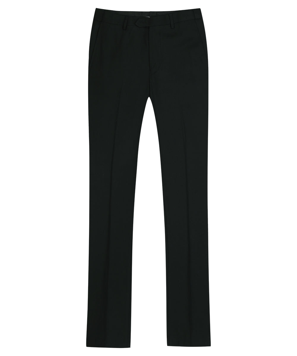 YFFUSHI Men's Slim Fit 3 Piece Suit One Button Suits Blazer Tux Vest & Trousers Black