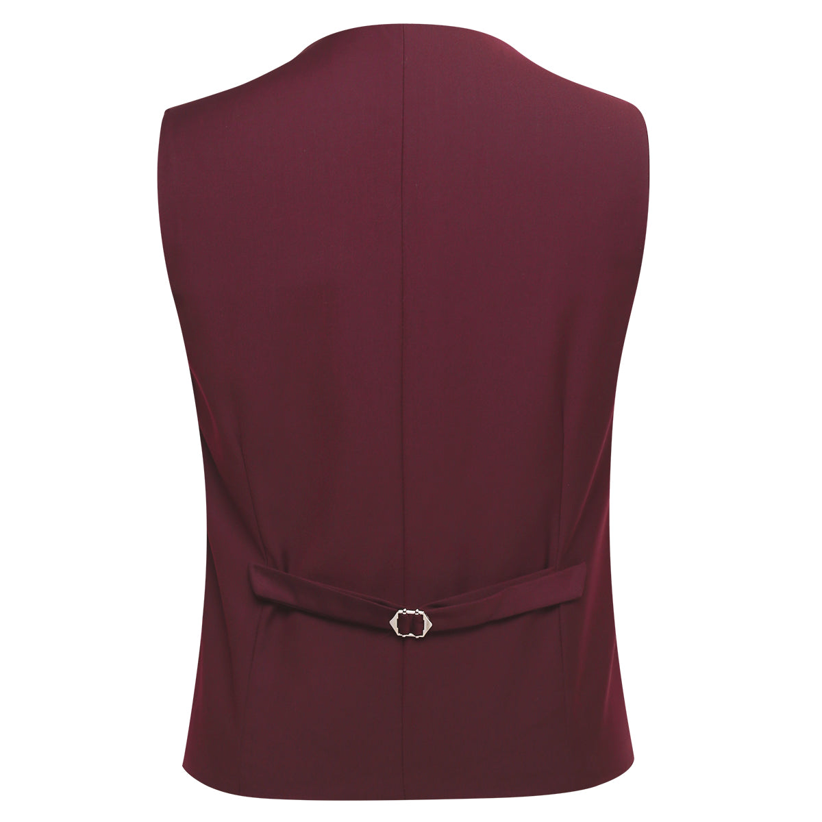 YFFUSHI Men's Slim Fit 3 Piece Suit One Button Suits Blazer Tux Vest & Trousers Maroon