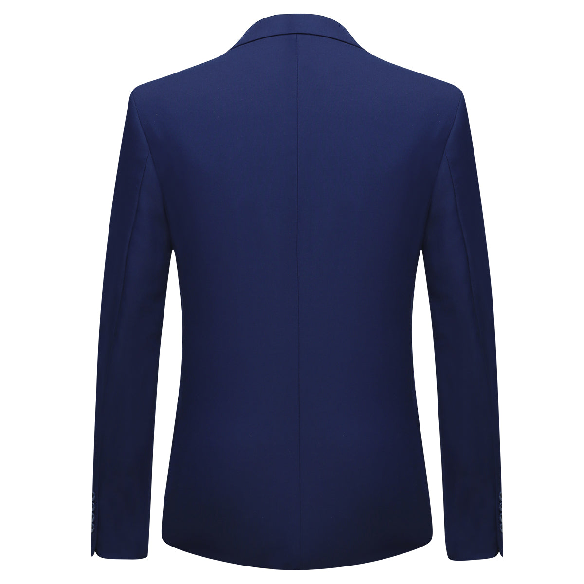YFFUSHI Men's Slim Fit 3 Piece Suit One Button Suits Blazer Tux Vest & Trousers Riviera Blue