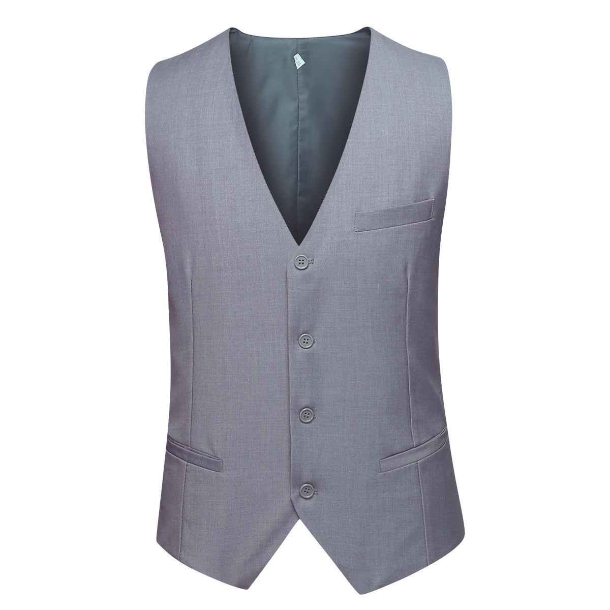 Men's Slim Fit 3-Piece Suits Men's Suit for Wedding Business Party Light Grey