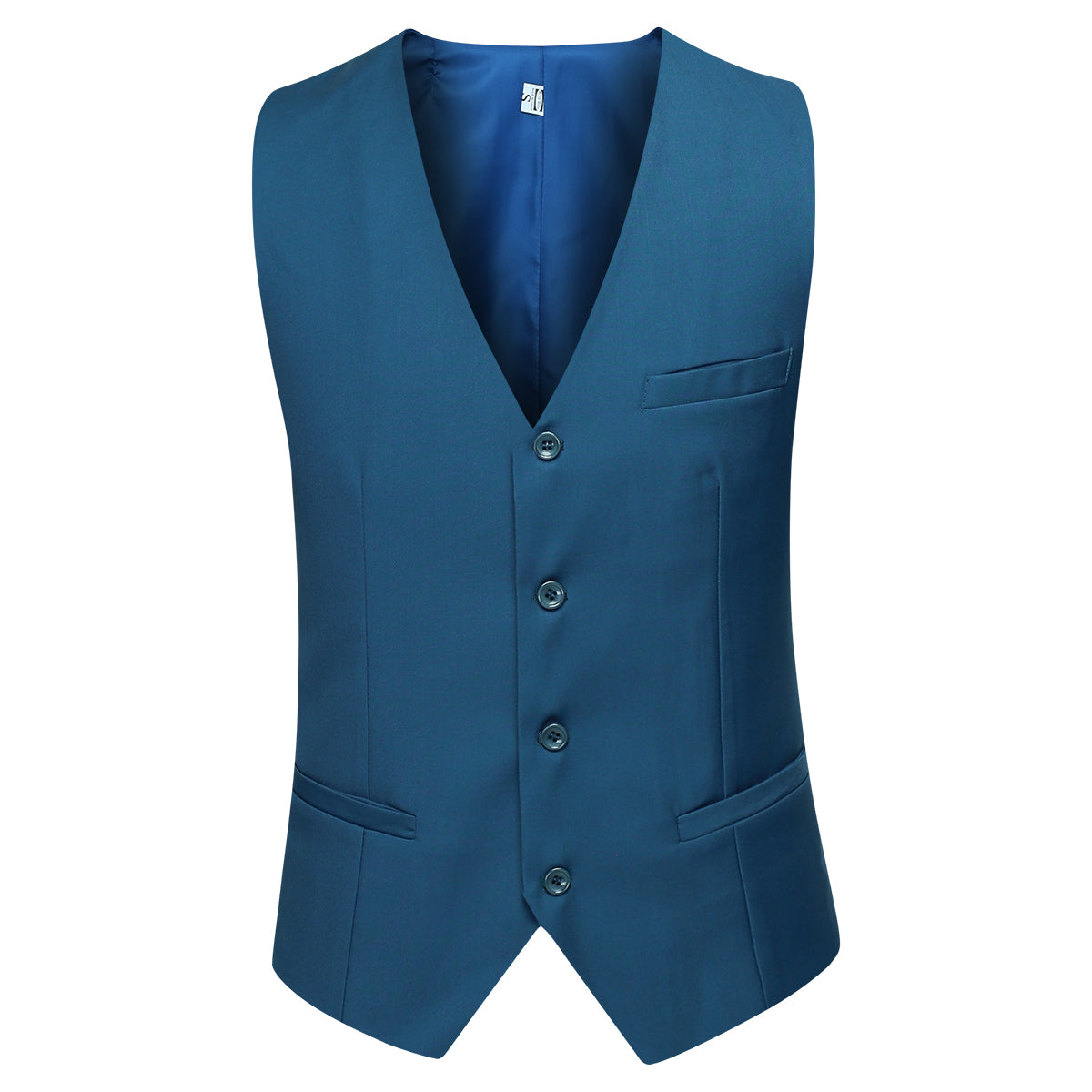 YFFUSHI Mens Formal Slim Fit Business Wedding Dress Vest Waistcoat Blue