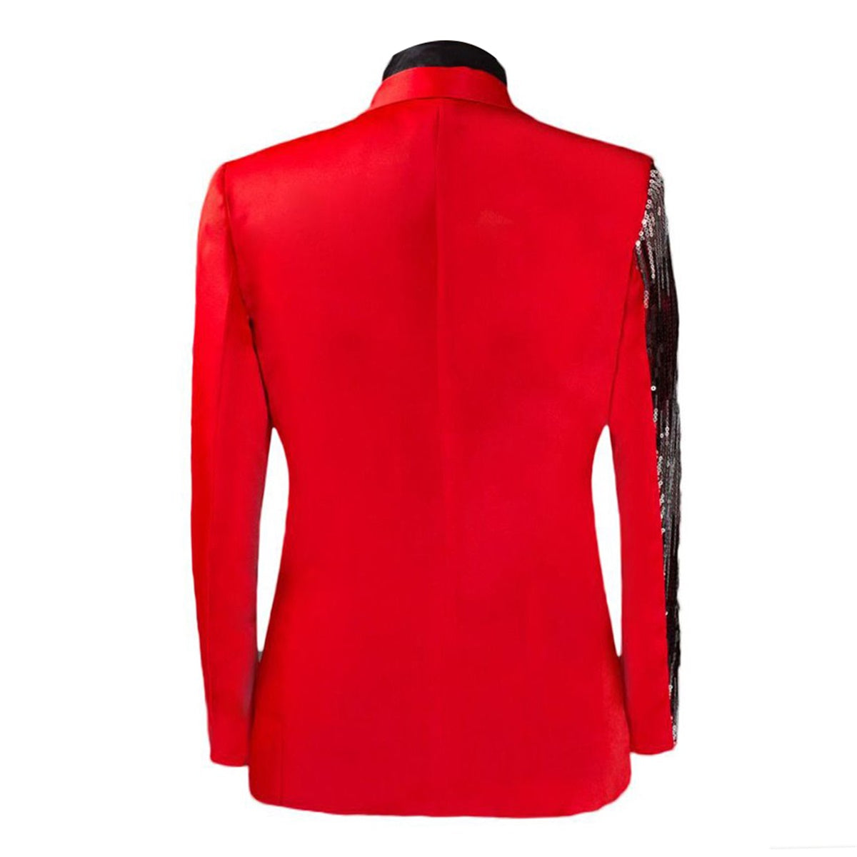 Mens Red And Silver Sequin Stylish Blazer