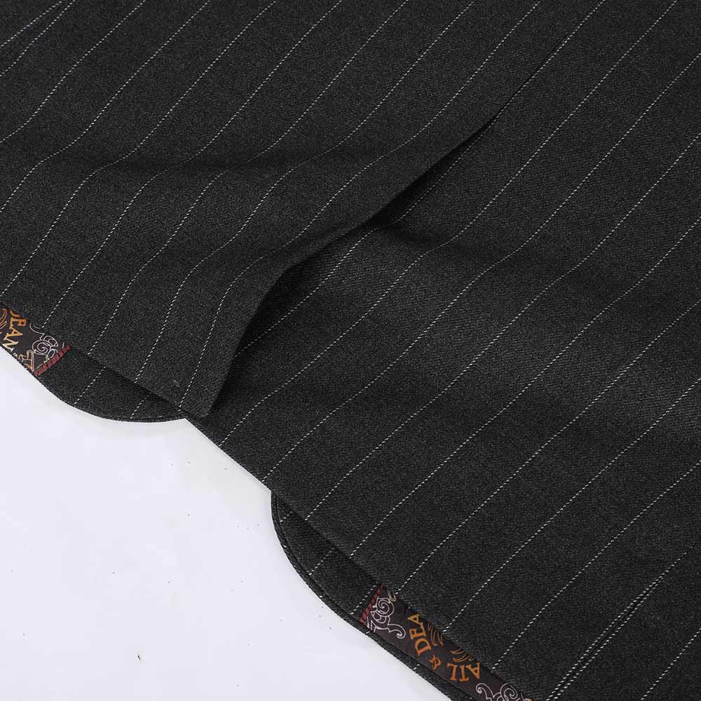 YFFUSHI Three Piece Suit Stripe Design Suit Onyx Black