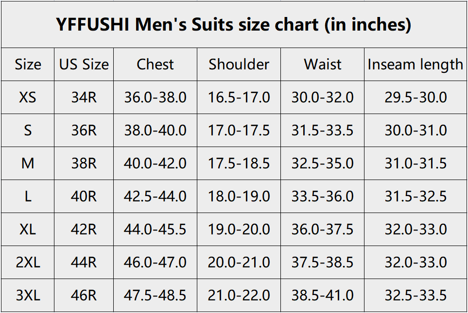 YFFUSHI Mens Double Breasted 3 Piece Suits Slim Fit Dress Business Formal Casual Suit Set Yellow