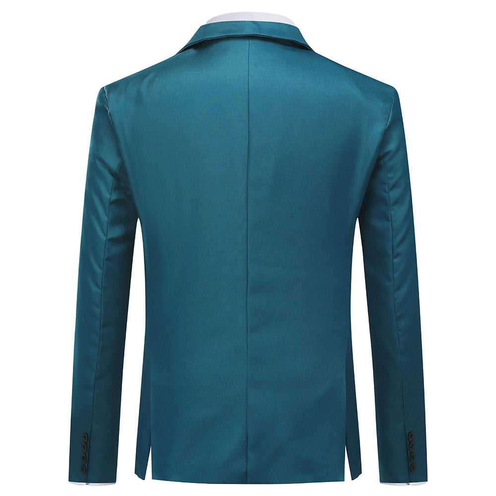 YFFushi Men's Slim Fit Casual Single Breasted Notched Lapel Blazer Jacket Light Green