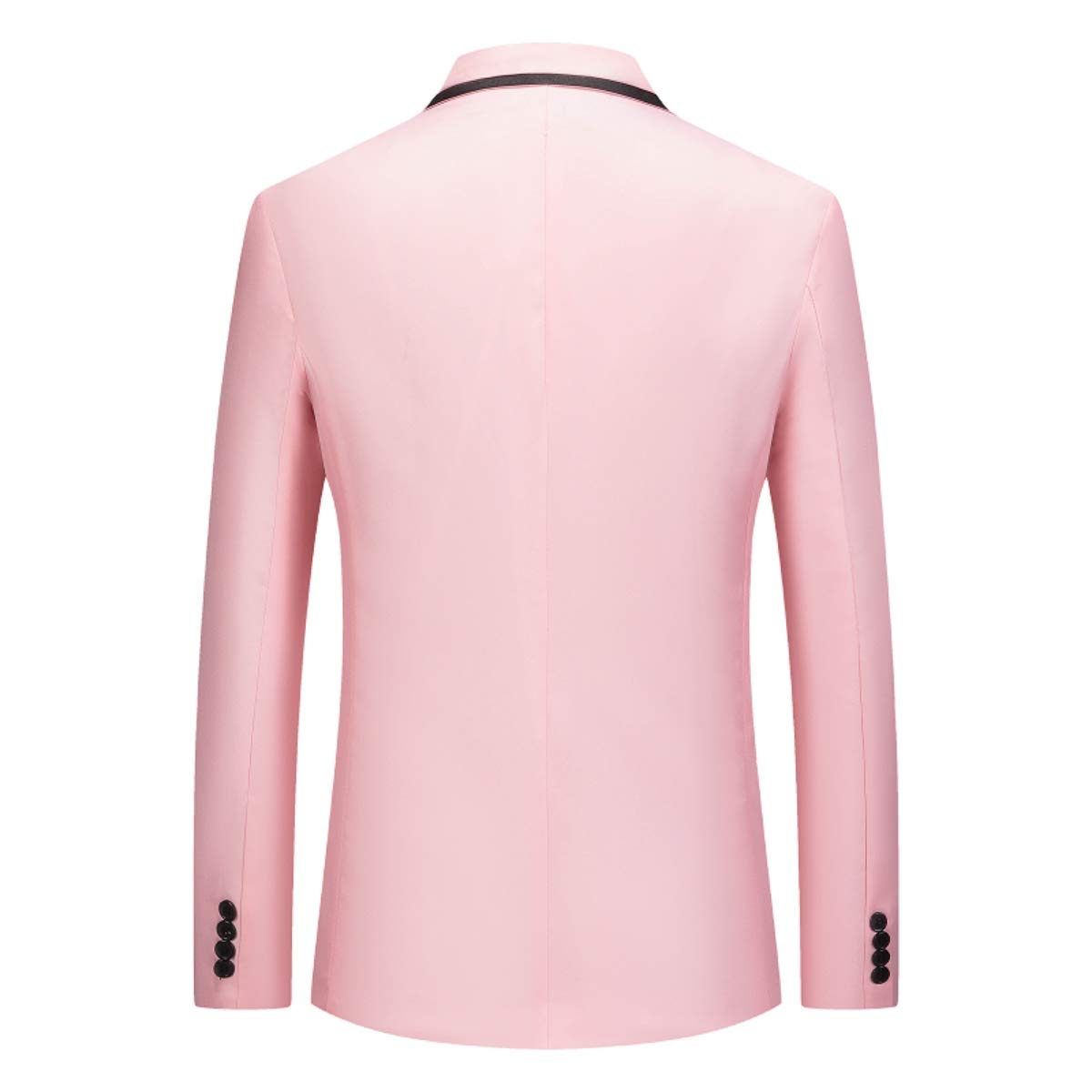 YFFUSHI Mens Classic Blazer Jacket Casual 2 Buttons Lightweight Daily Dress Coat Pink