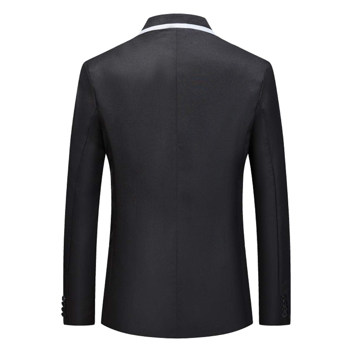 YFFUSHI Mens Classic Blazer Jacket Casual 2 Buttons Lightweight Daily Dress Coat Black