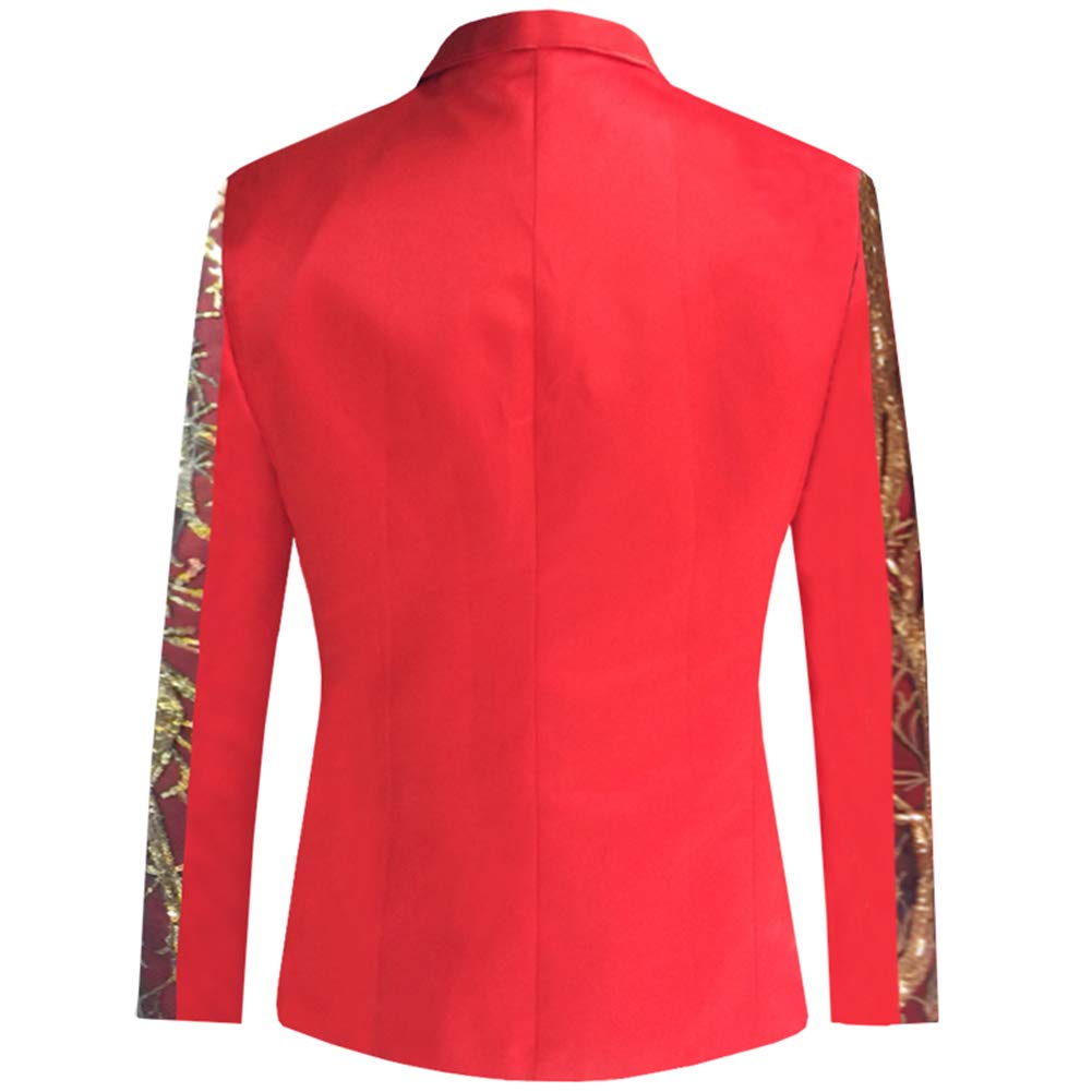 Men`s Red Sequins Blazer