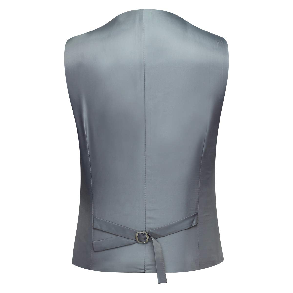 YFFUSHI Mens Formal Slim Fit Business Wedding Dress Vest Waistcoat Light Gray