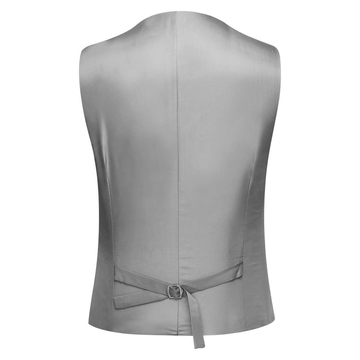 YFFUSHI Mens Suit Jacket Vest 2 Piece Set Slim Fit Separate Casual Formal Dress Tops Light Gray