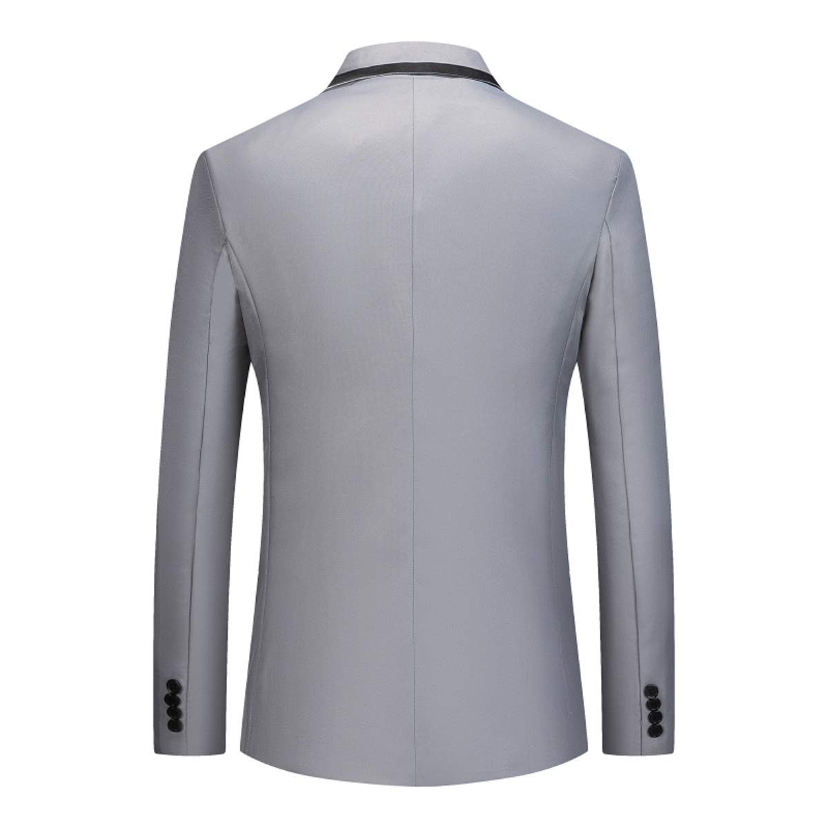 YFFUSHI Mens Classic Blazer Jacket Casual 2 Buttons Lightweight Daily Dress Coat Gray