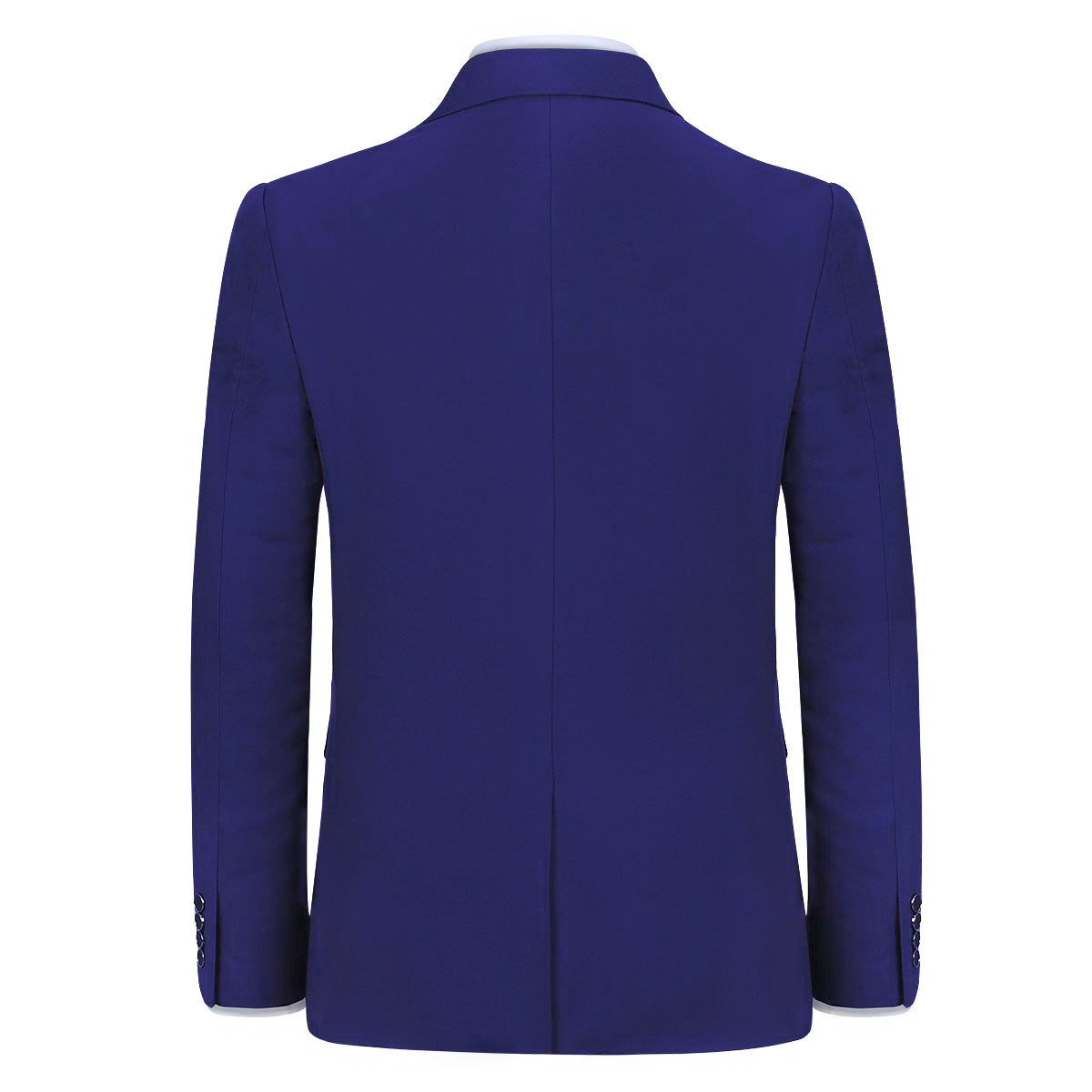 Mens Blue Slim Fit One Button Blazer