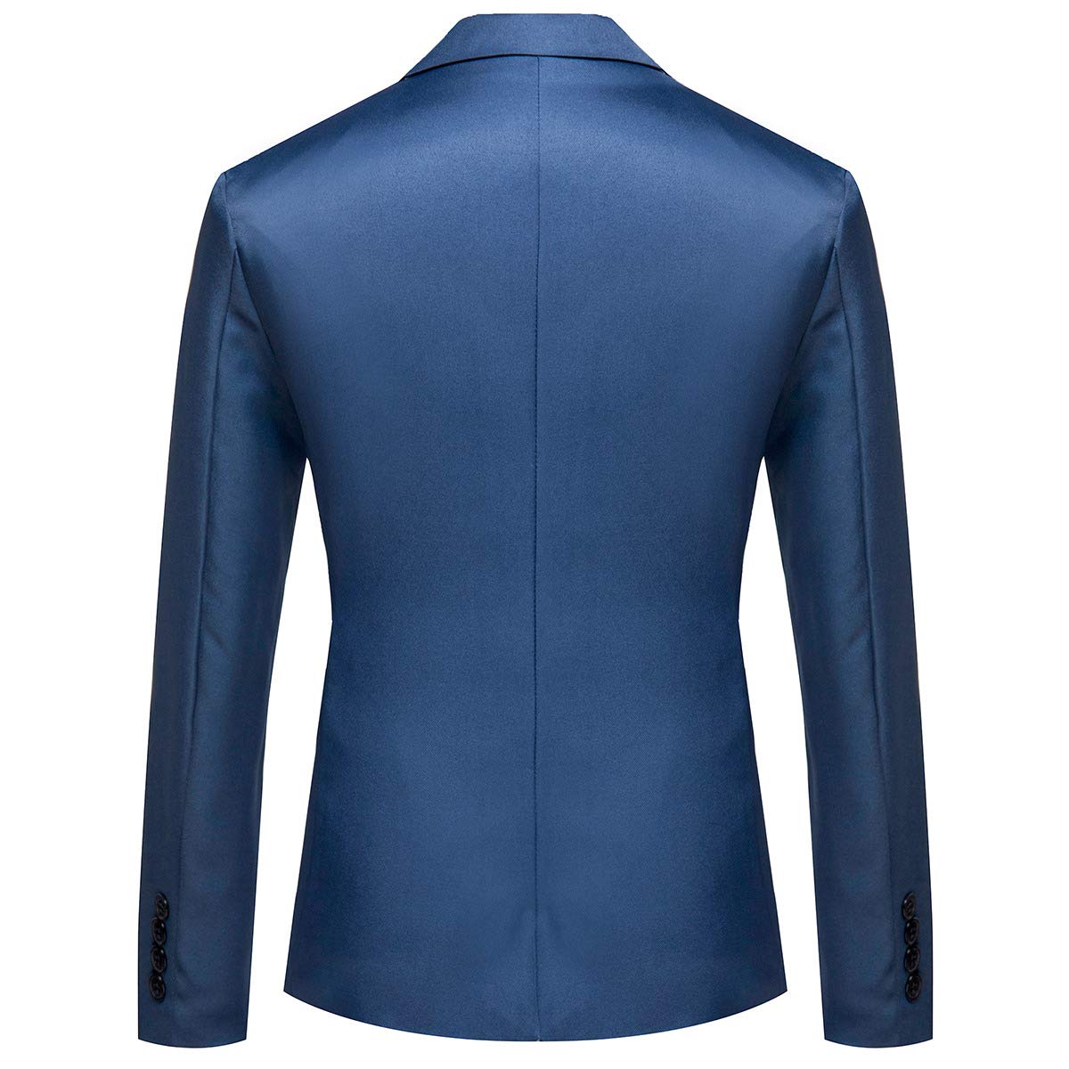 YFFUSHI Men's Casual Slim Fit One Button Notched Lapel Lightweight Blazer Dark Blue