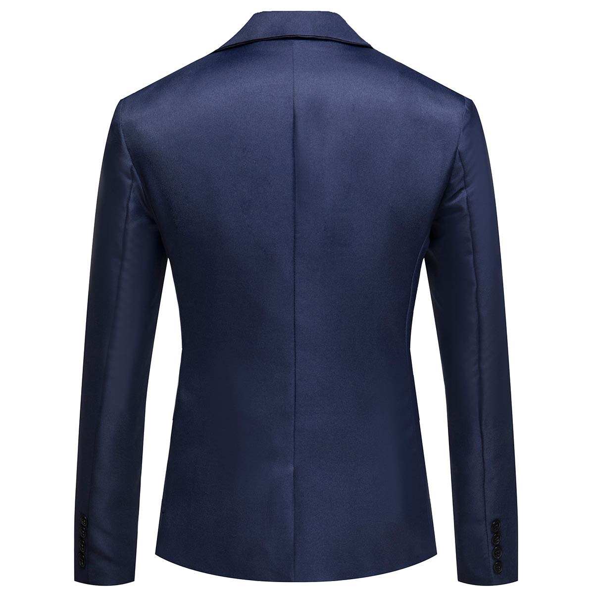 YFFUSHI Men's Casual Slim Fit One Button Notched Lapel Lightweight Blazer Navy