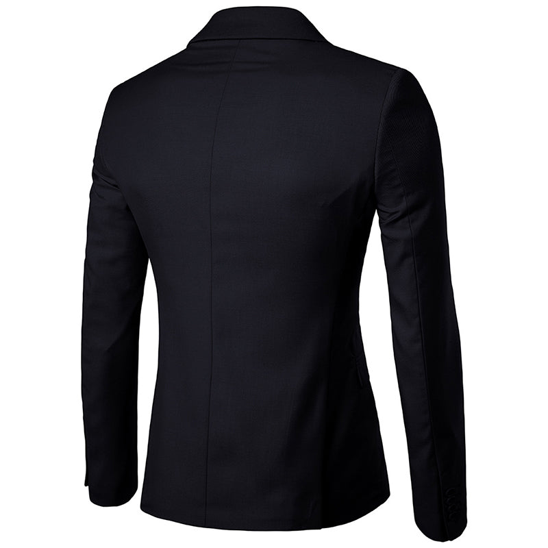 Mens Black Slim Fit Casual Blazer