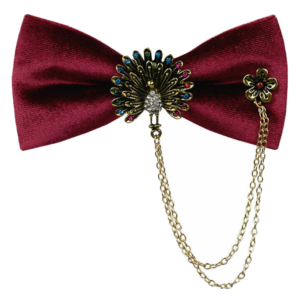 YFFUSHI Mens Luxurious Peacock Bow Tie 4 Colors