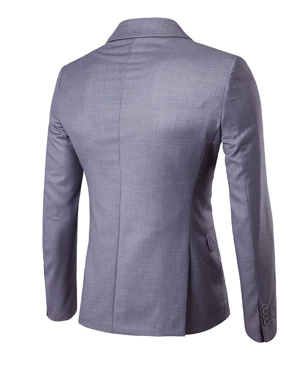 Mens Light Grey 2 Piece Slim Fit One Button Suits