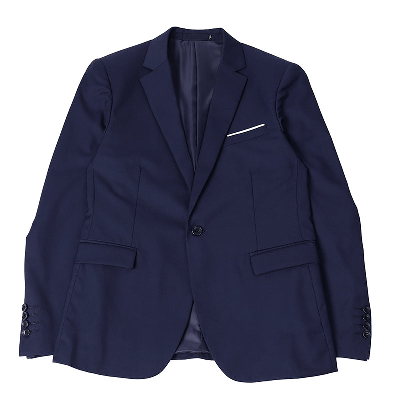 Men`s Navy Slim Fit Casual Blazer