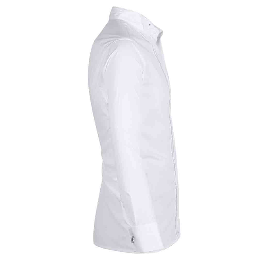 YFFUSHI Slim Fit Dress Shirt with 2 bow ties White