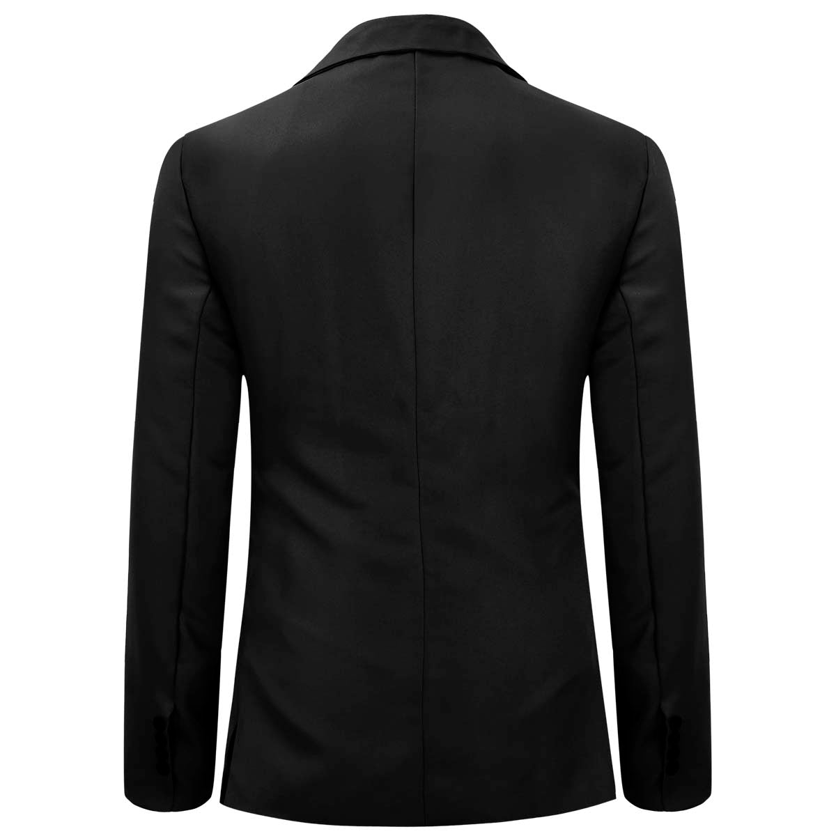 YFFushi Men's Slim Fit Casual Single Breasted Notched Lapel Blazer Jacket Black