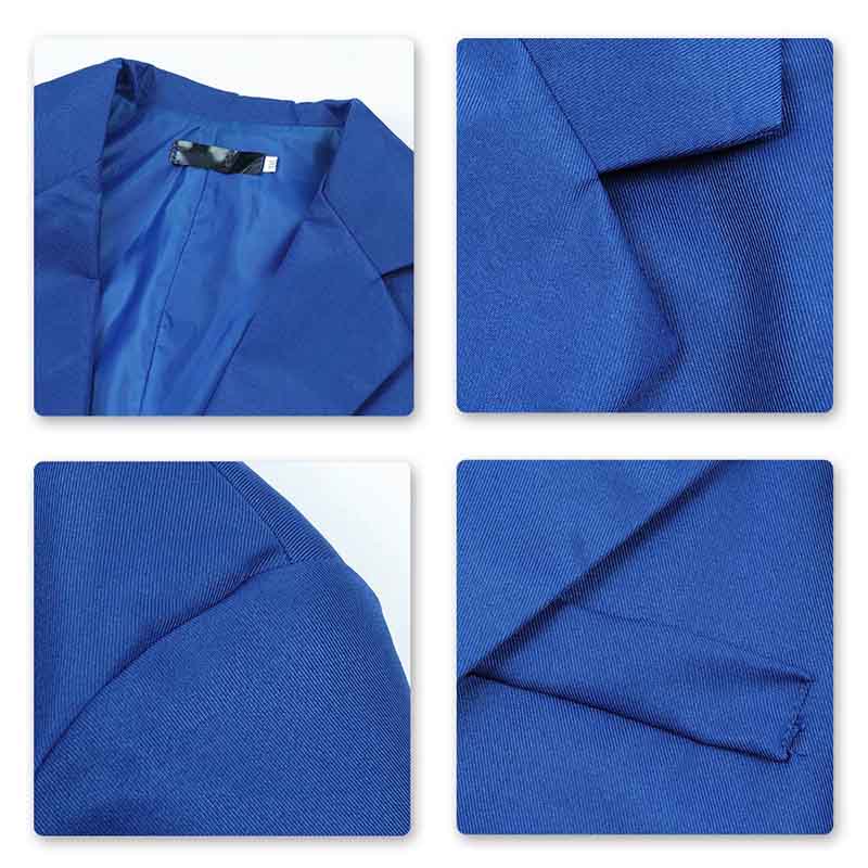 YFFushi Men's Slim Fit Casual Single Breasted Notched Lapel Blazer Jacket Blue