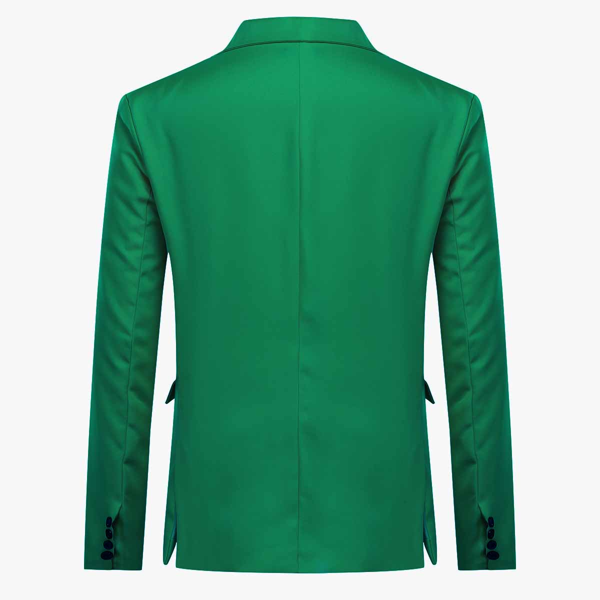 YFFushi Men's Slim Fit Casual Single Breasted Notched Lapel Blazer Jacket Green