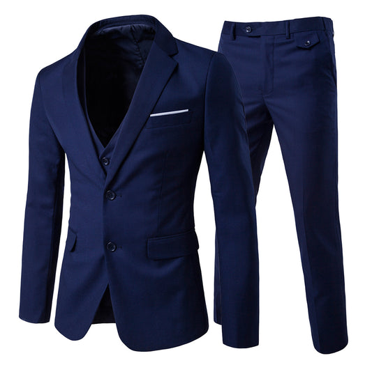 3-Piece Notched Lapel Casual Suit 9 Colors - YFFushi