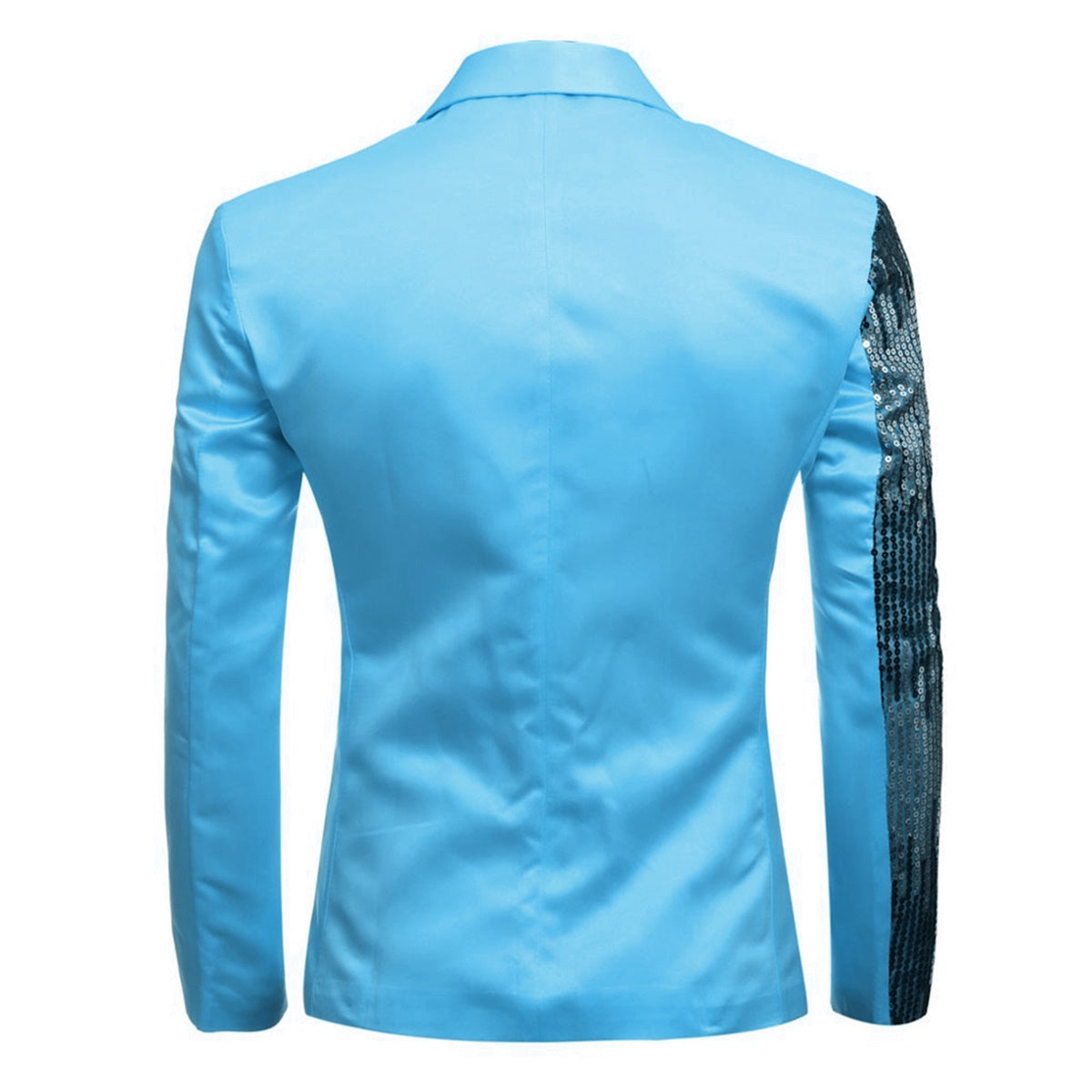 Mens Blue And Silver Sequin Stylish Blazer