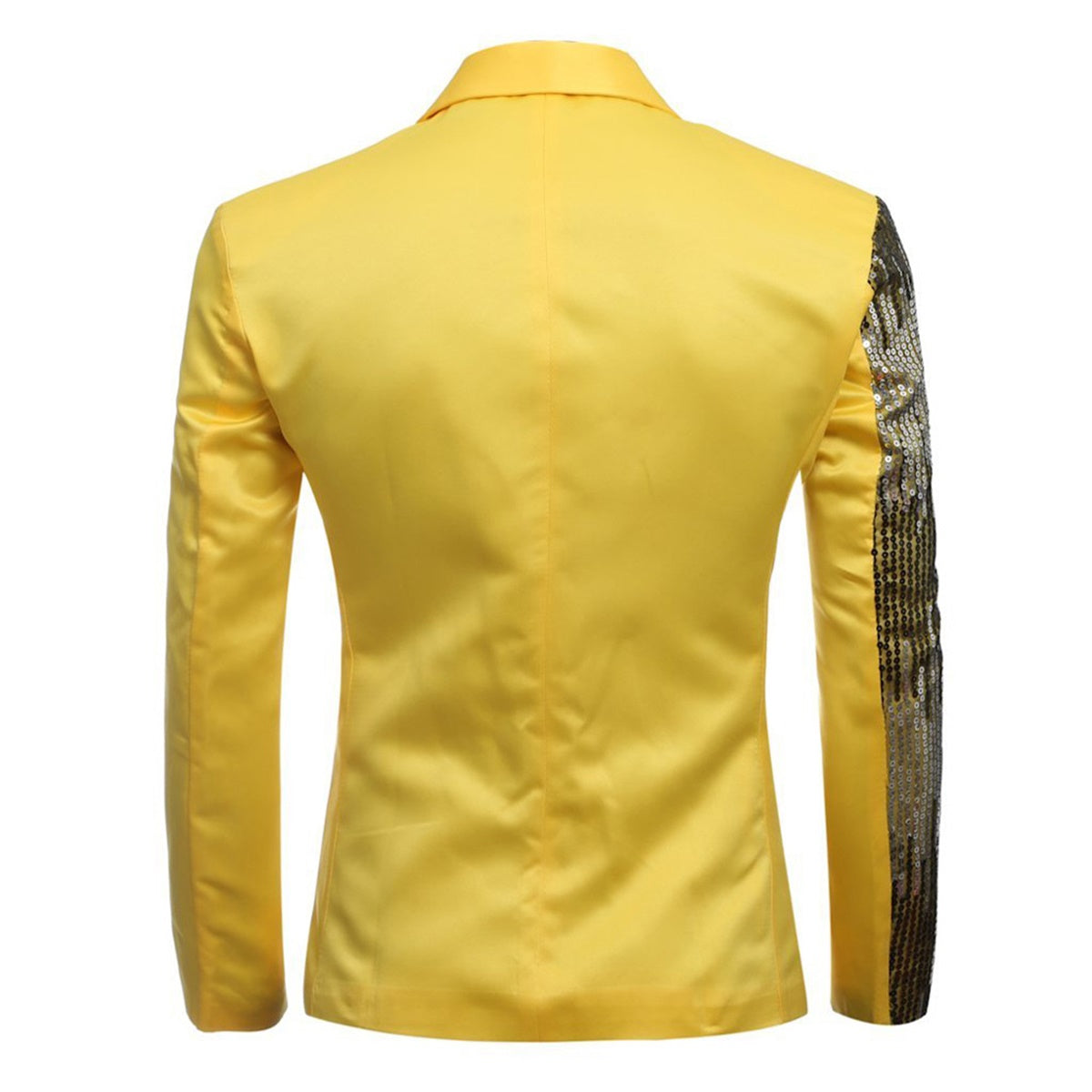 Mens Yellow And Silver Sequin Stylish Blazer