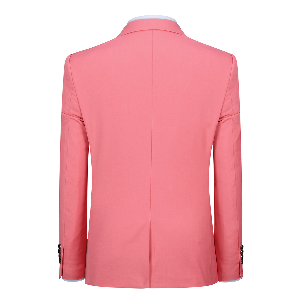 Mens Pink Slim Fit One Button Blazer