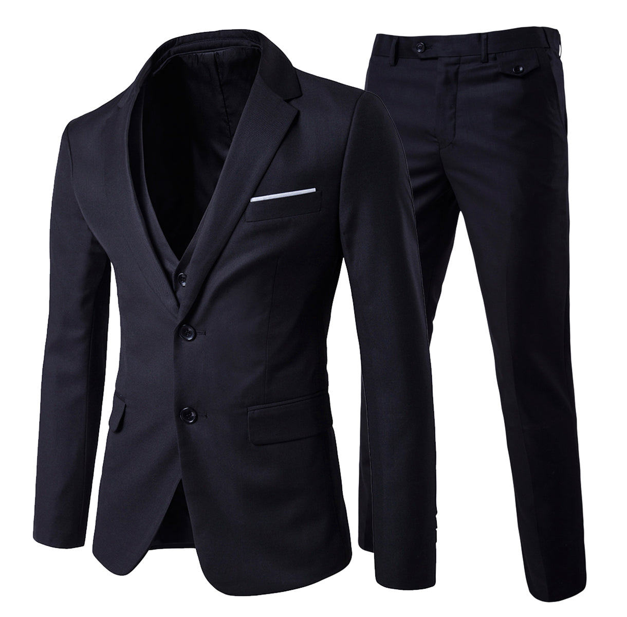 3-Piece Notched Lapel Casual Suit 9 Colors - YFFushi