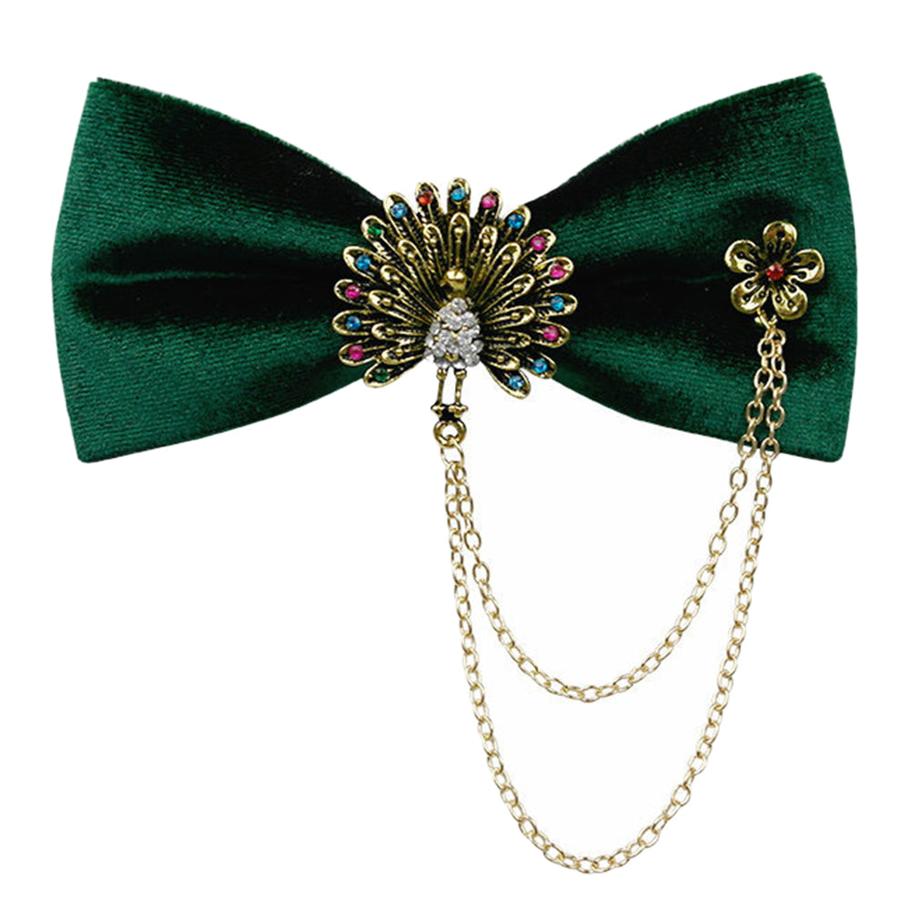 YFFUSHI Mens Luxurious Peacock Bow Tie 4 Colors